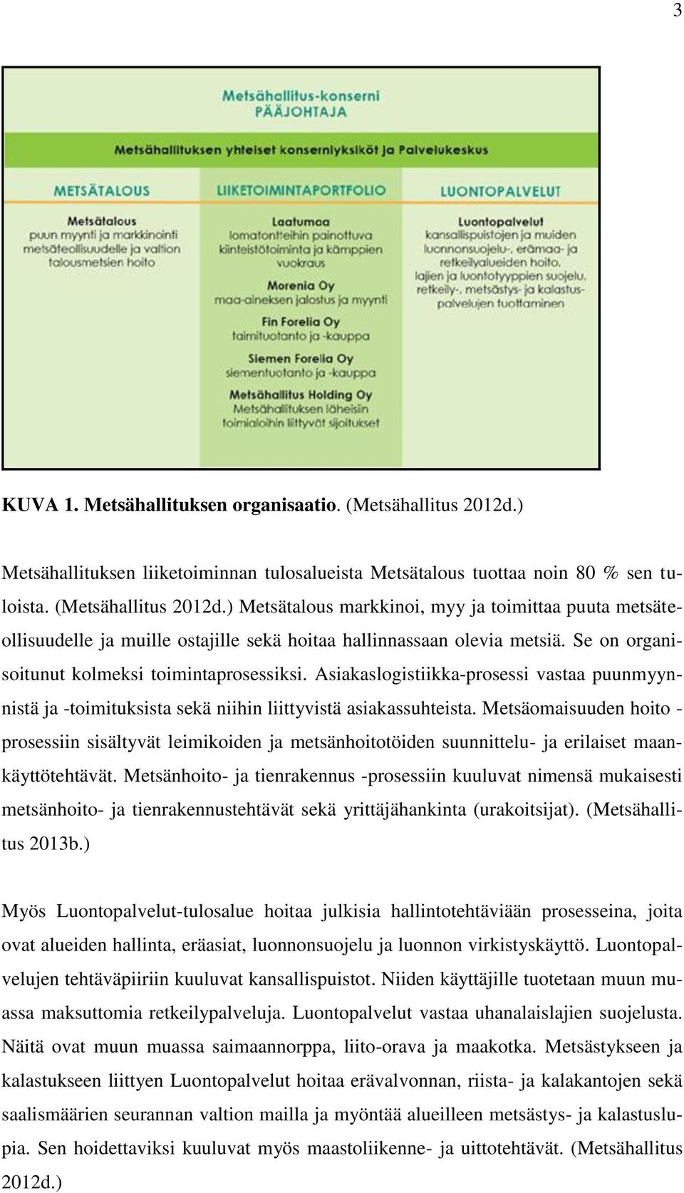 Metsäomaisuuden hoito - prosessiin sisältyvät leimikoiden ja metsänhoitotöiden suunnittelu- ja erilaiset maankäyttötehtävät.