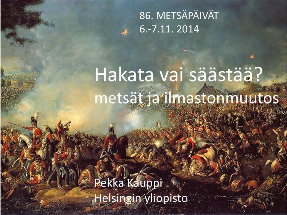 metsät ja ilmastonmuutos