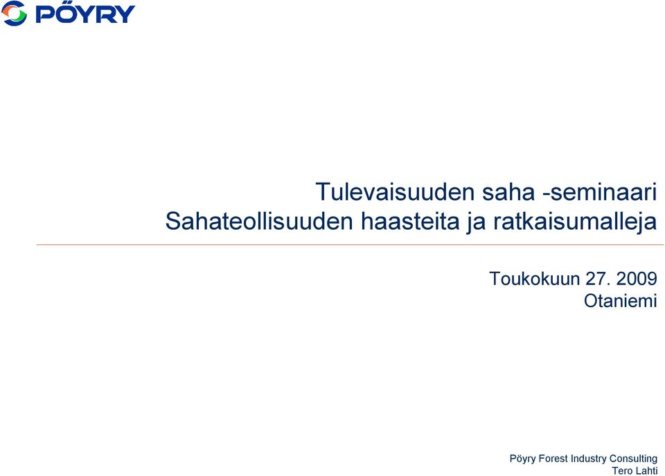 ratkaisumalleja Toukokuun 27.