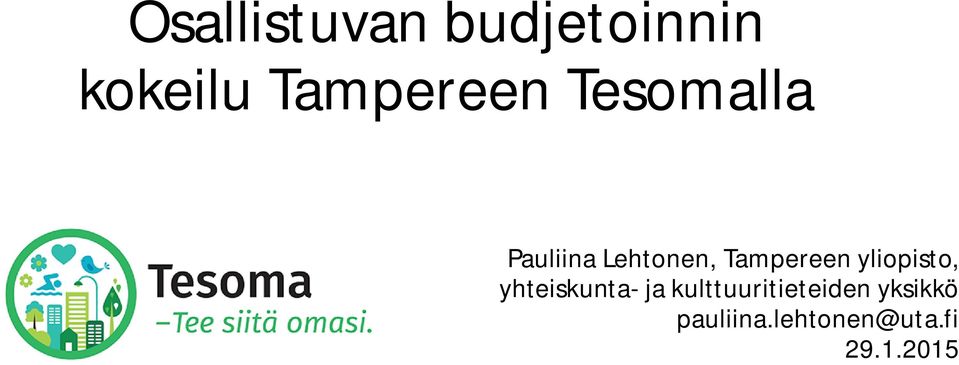 Tampereen yliopisto, yhteiskunta- ja