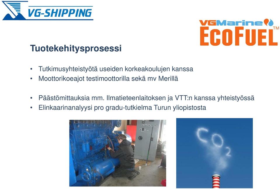 mv Merillä Päästömittauksia mm.