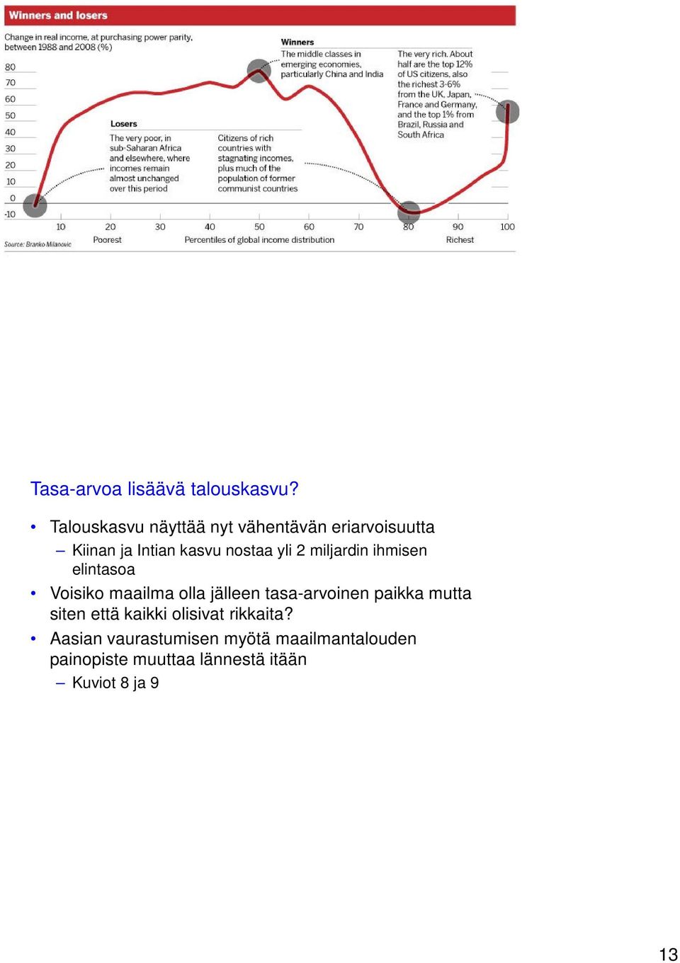 2 miljardin ihmisen elintasoa Voisiko maailma olla jälleen tasa-arvoinen paikka