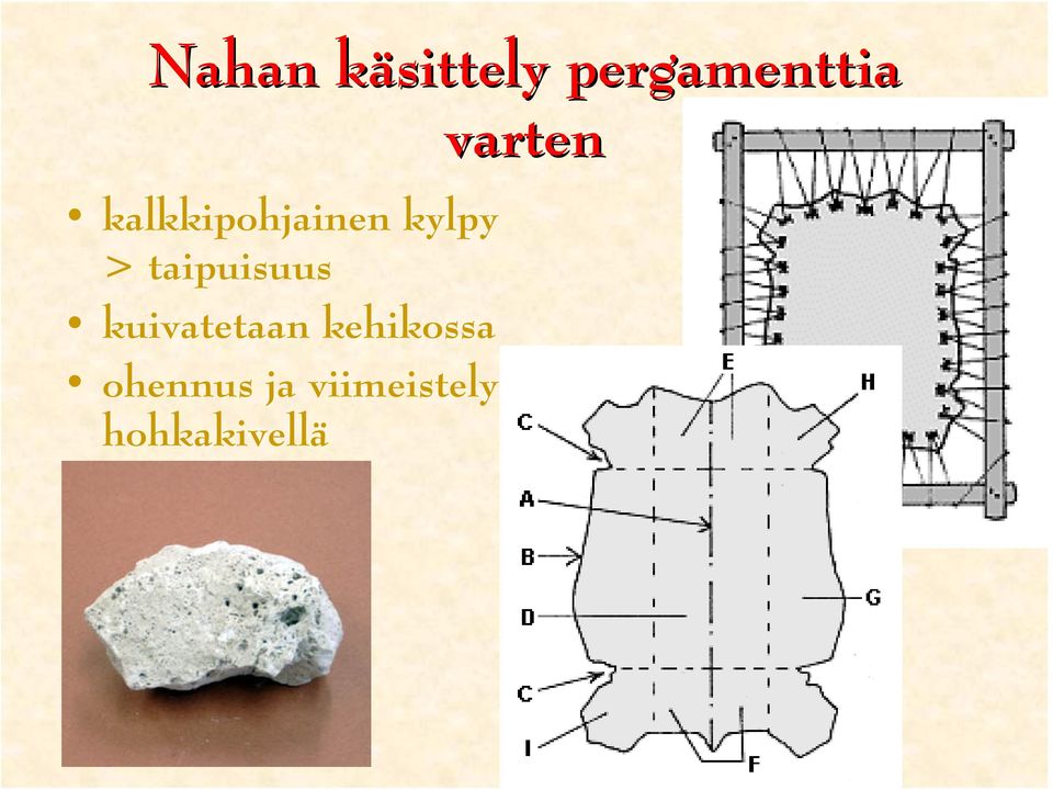 taipuisuus kuivatetaan kehikossa