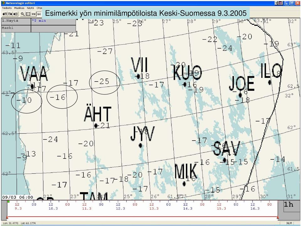 Keski-Suomessa 9.3.