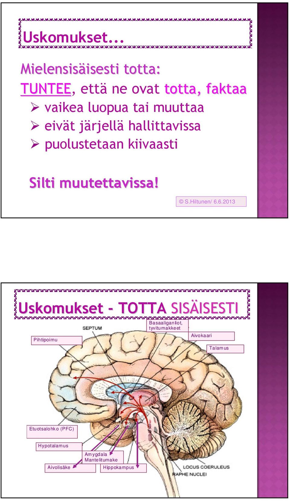 muuttaa eivät järjellä hallittavissa puolustetaan kiivaasti Silti muutettavissa!