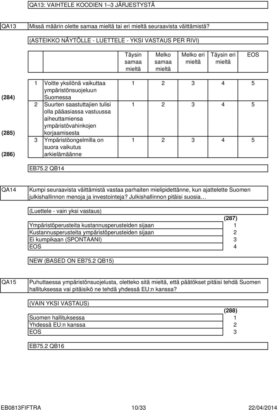 olla pääasiassa vastuussa aiheuttamiensa ympäristövahinkojen korjaamisesta Ympäristöongelmilla on suora vaikutus arkielämäänne 5 5 5 EB75.