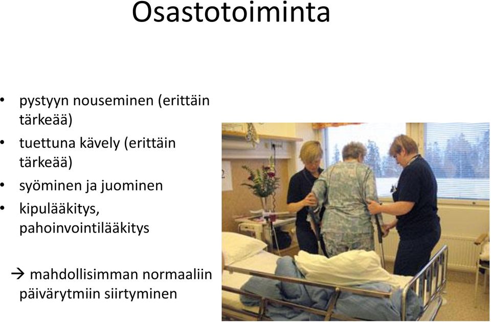 syöminen ja juominen kipulääkitys,