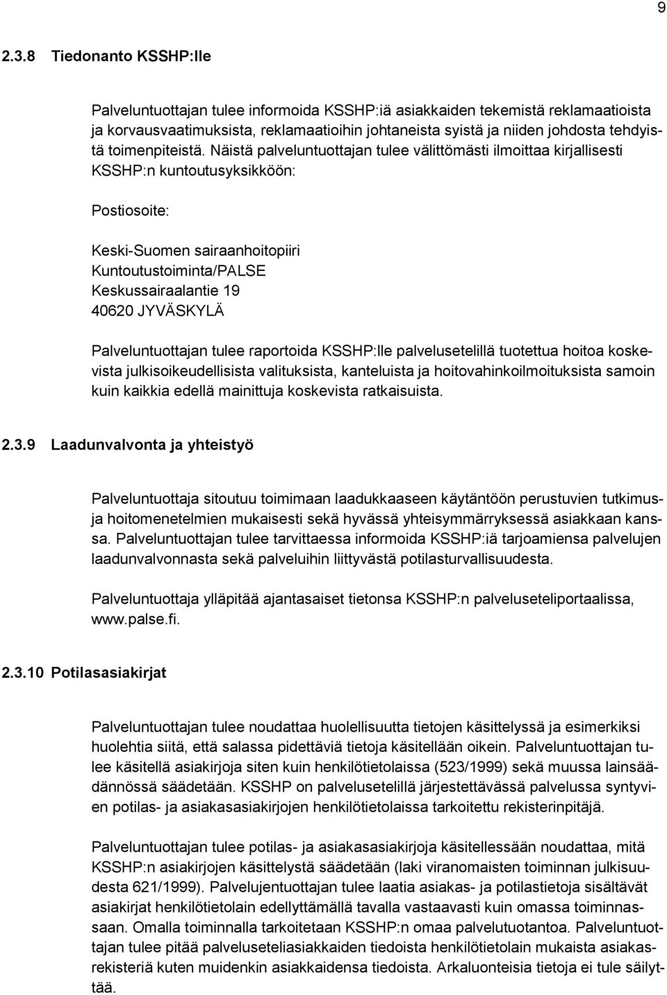 toimenpiteistä.