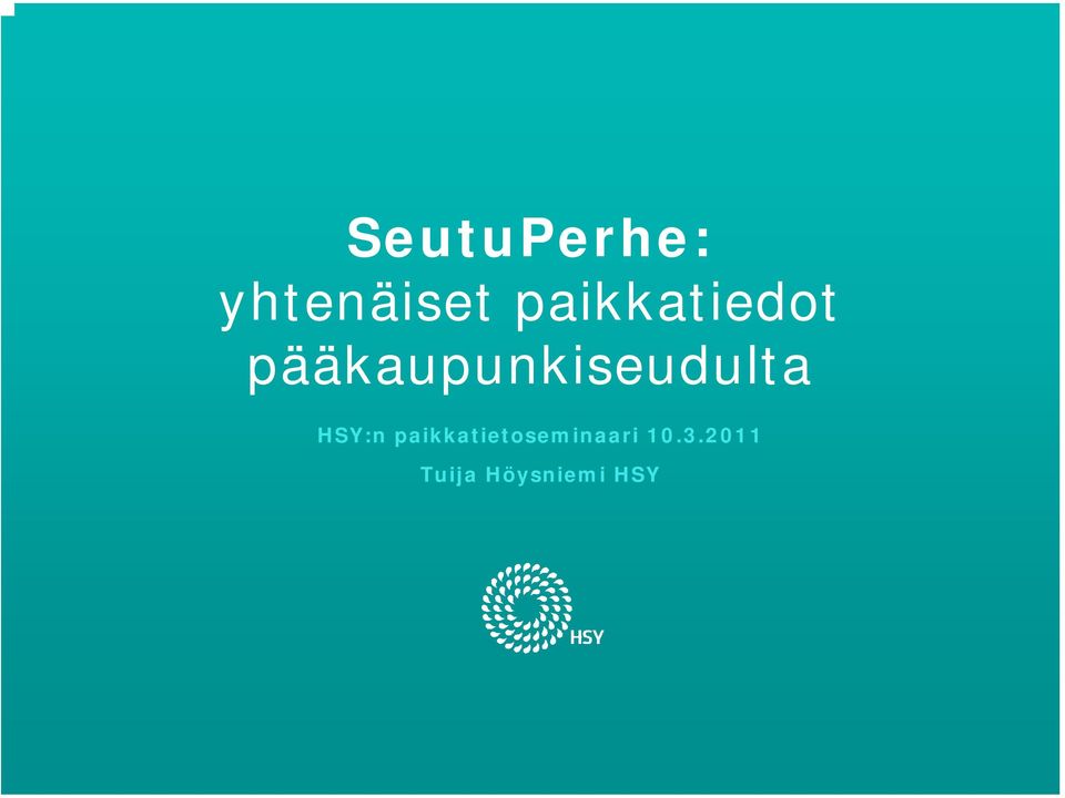 pääkaupunkiseudulta HSY:n