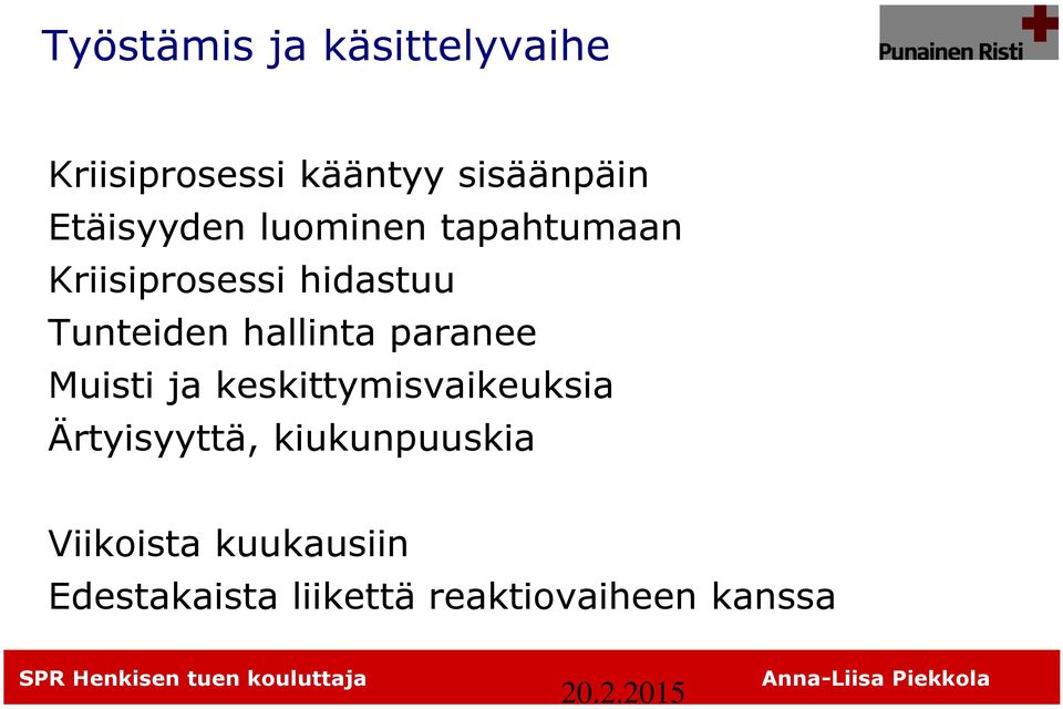 hallinta paranee Muisti ja keskittymisvaikeuksia Ärtyisyyttä,