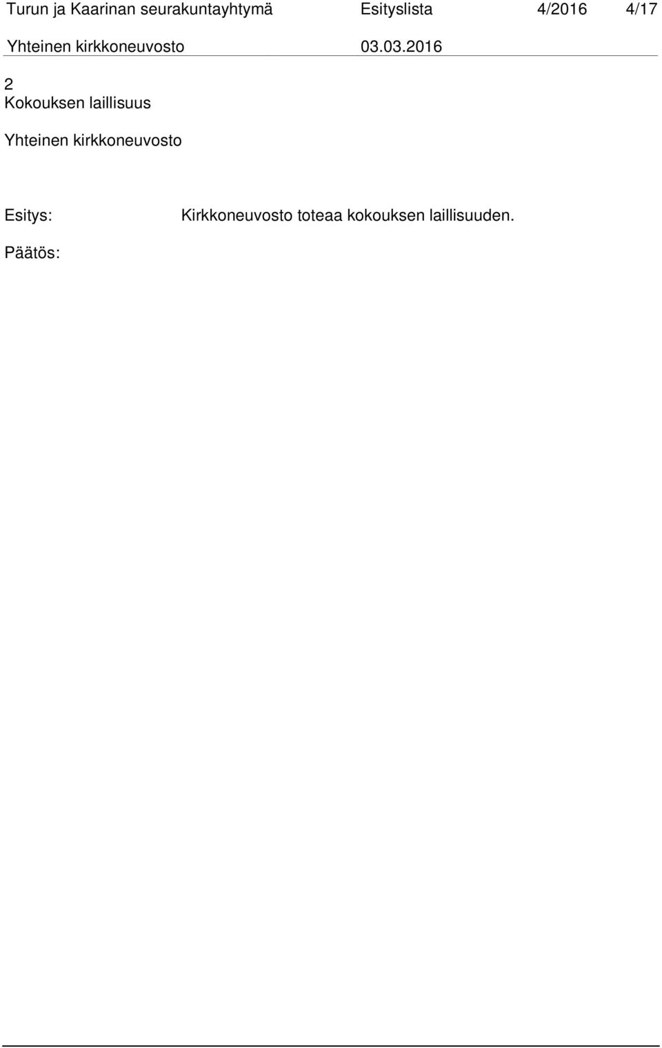 4/2016 4/17 2 Kokouksen