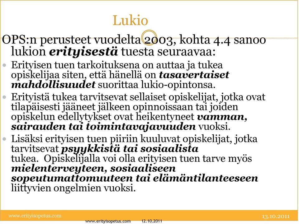 lukio-opintonsa.