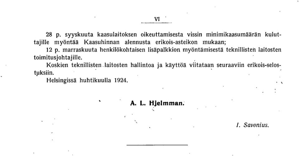 alennusta erikois-asteikon mukaan; 2 p.