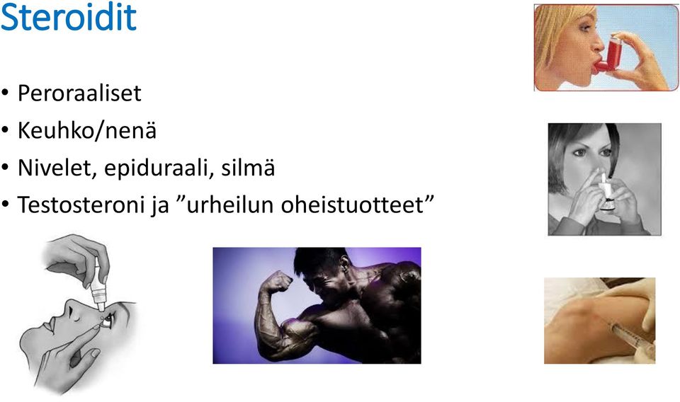 epiduraali, silmä