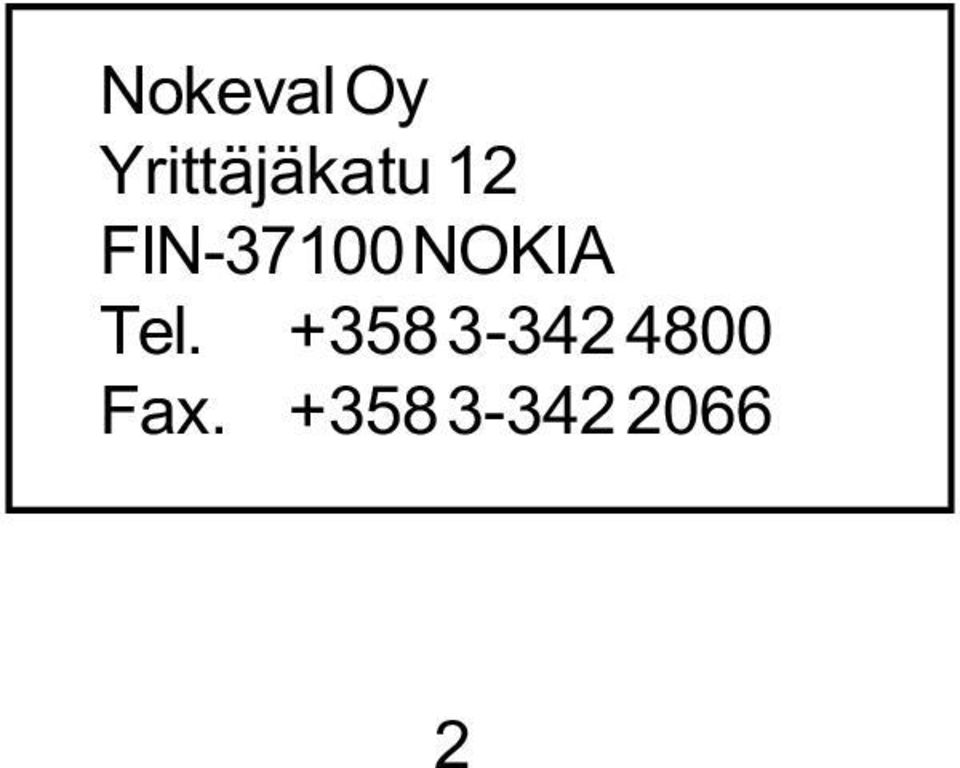 FIN-00 NOKIA