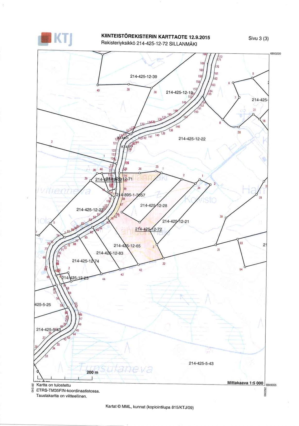 214-425-12-39 214-425-12-1 214-425-12 ts Kartta on tulostettu B
