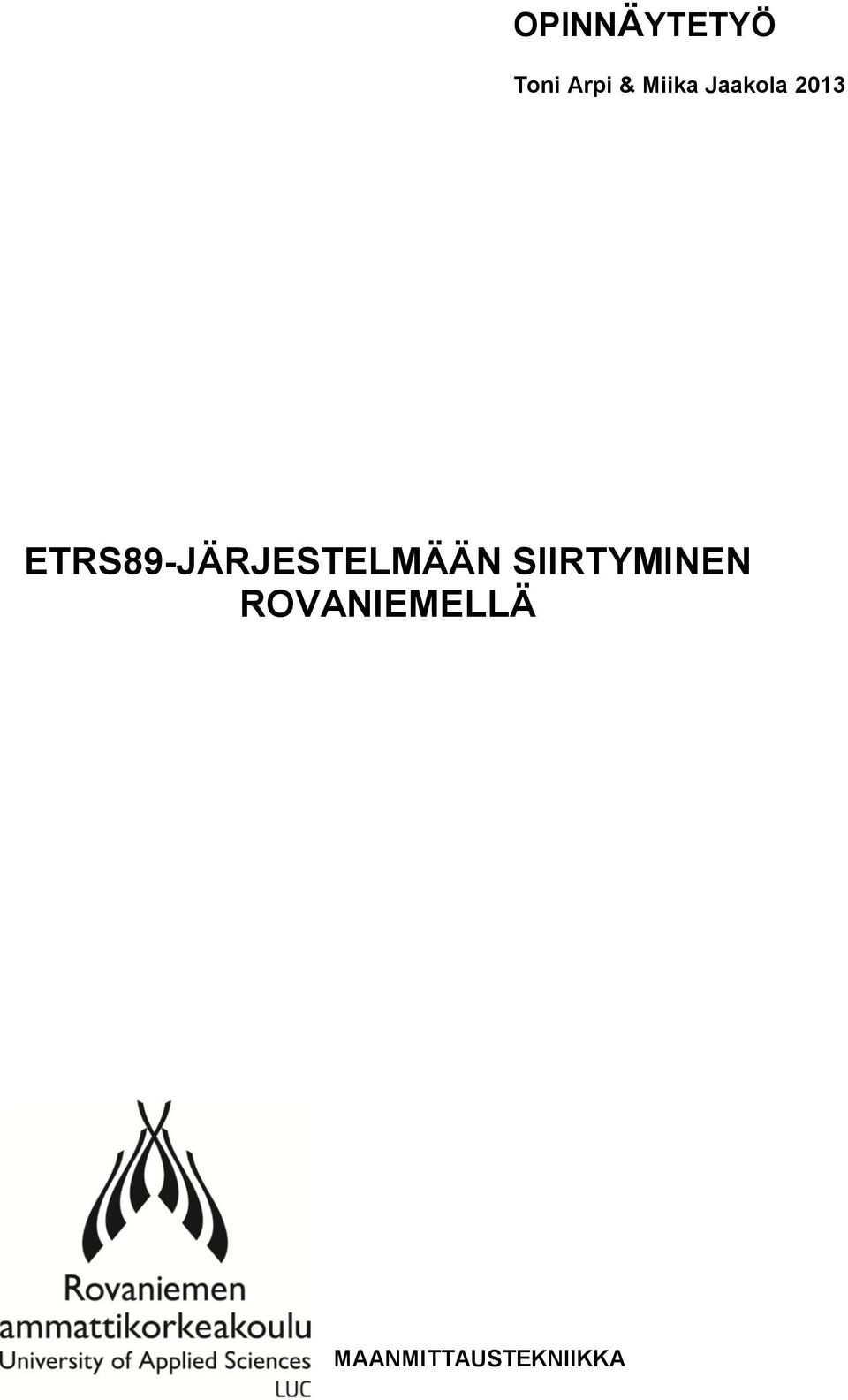 ETRS89-JÄRJESTELMÄÄN