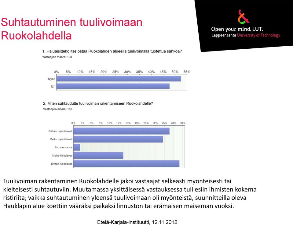 Muutamassa yksittäisessä vastauksessa tuli esiin ihmisten kokema ristiriita; vaikka suhtautuminen