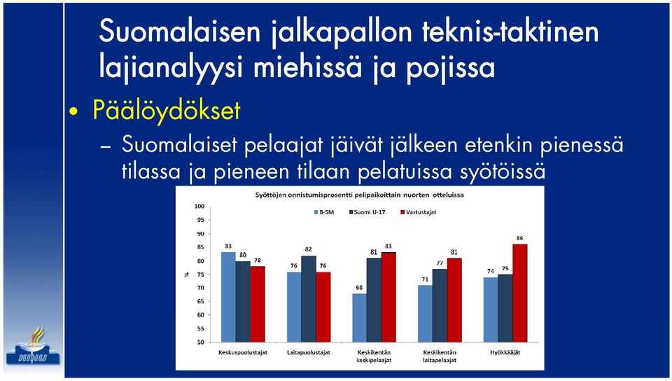 etenkin pienessä tilassa ja