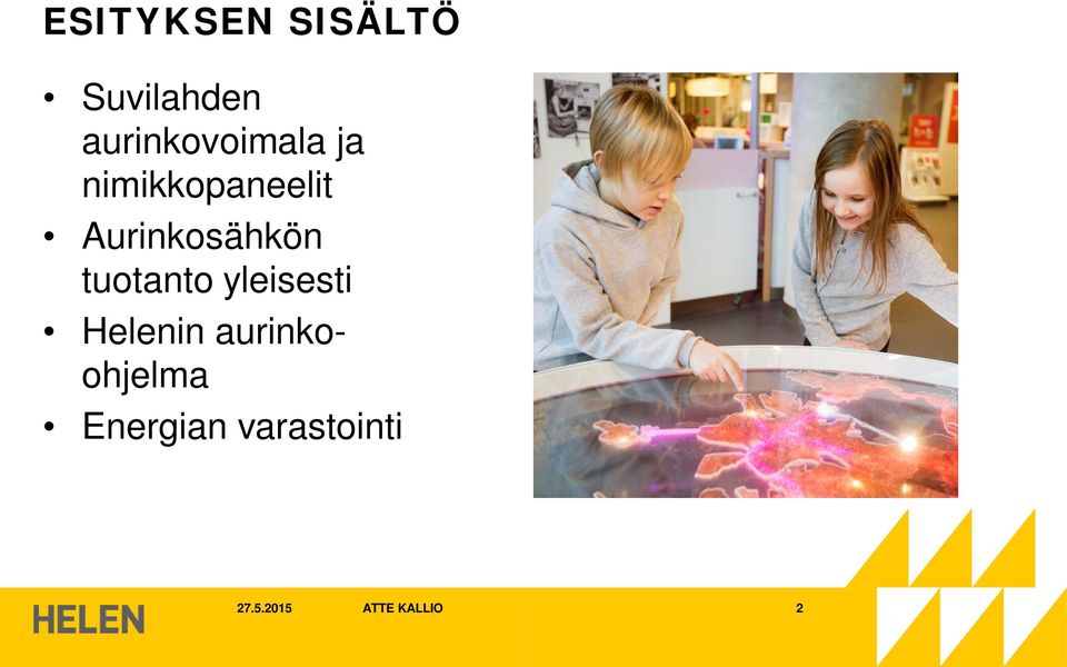 Aurinkosähkön tuotanto yleisesti Helenin