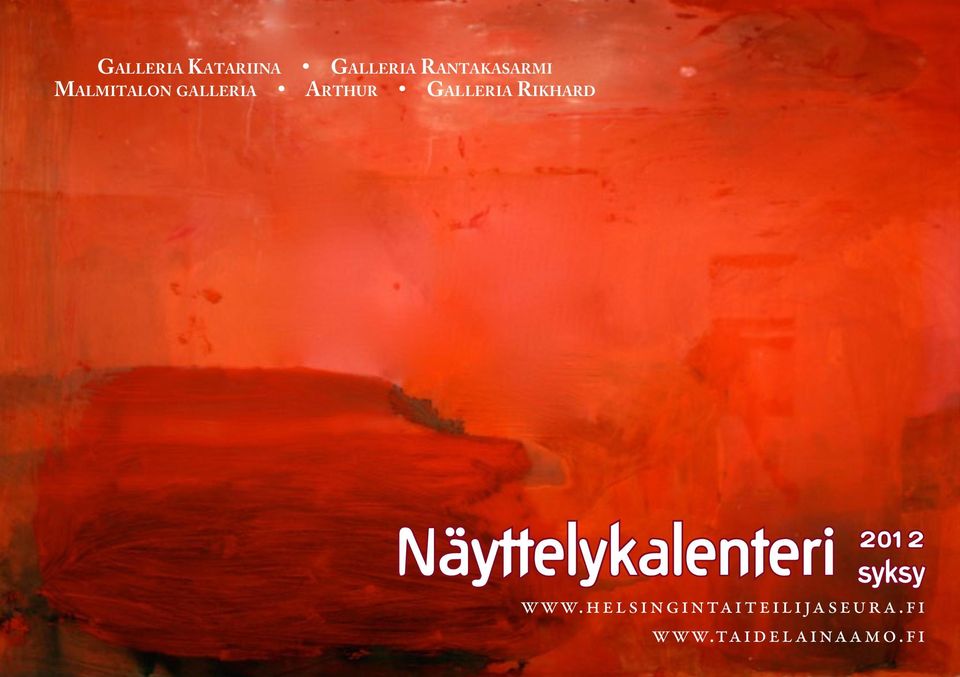Näyttelykalenteri 2012 syksy www.