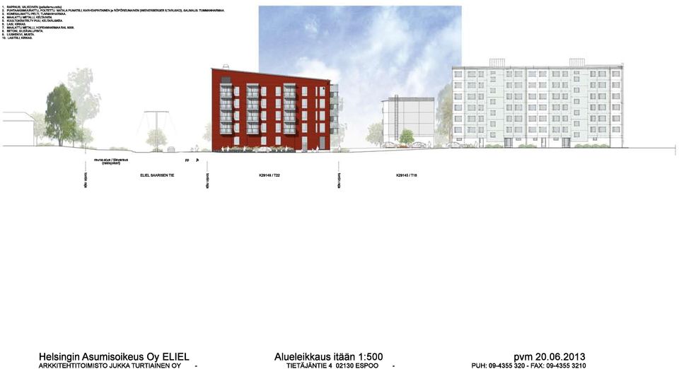 KONESAUMATTUPELTI,TUMMANHARMAA. 4. MAALATTUMETALLI,KELTAINEN. 5. KUULTOKÄSITELTYPUU,KELTARUSKEA. 6. LASI,KIRKAS. 7.