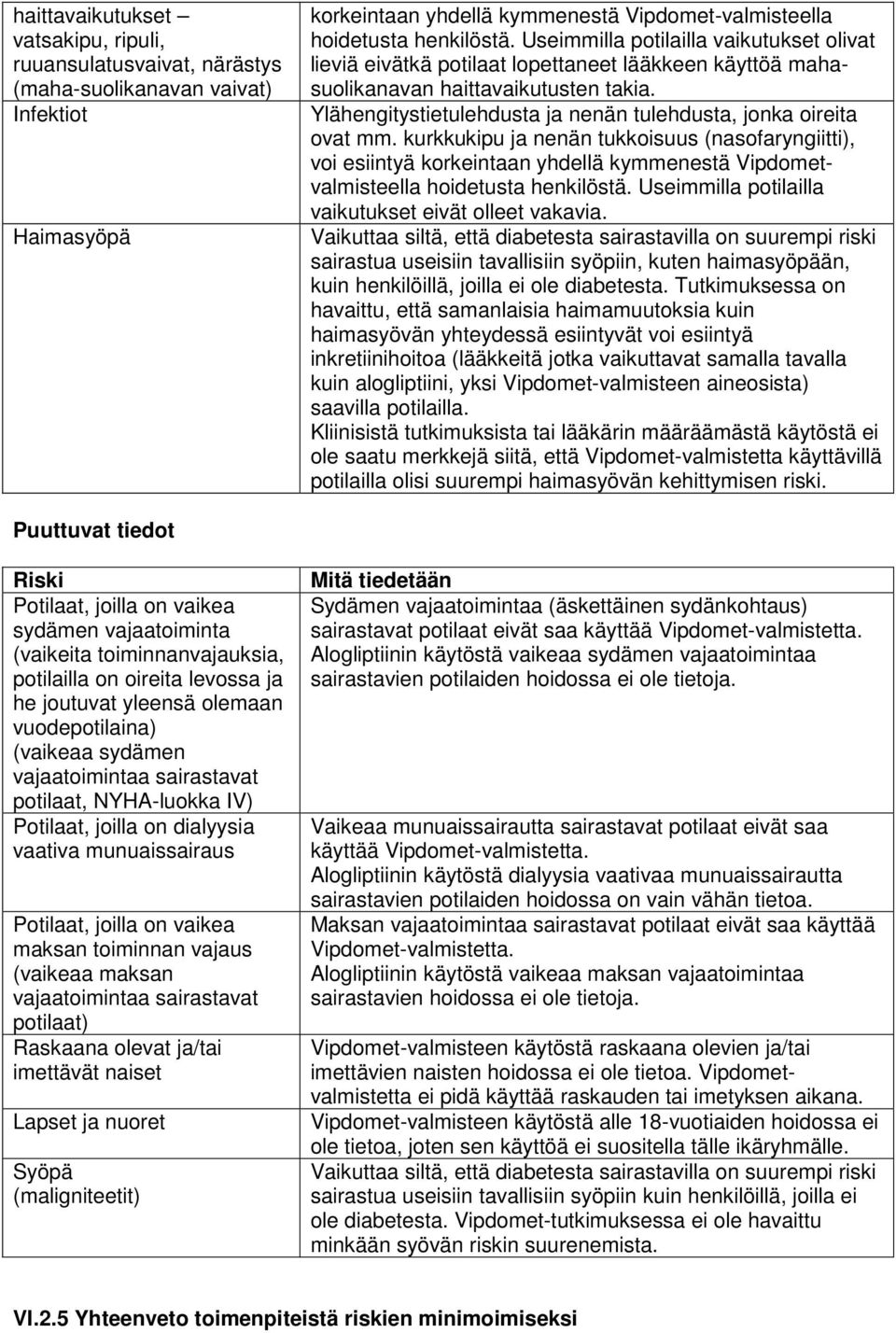 Ylähengitystietulehdusta ja nenän tulehdusta, jonka oireita ovat mm.