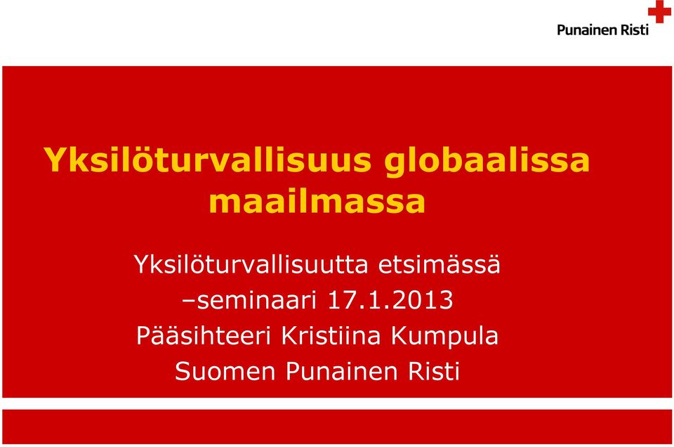 etsimässä seminaari 17