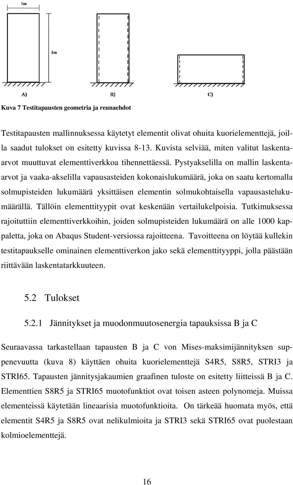 Pystyakselilla on mallin laskentaarvot ja vaaka-akselilla vapausasteiden kokonaislukumäärä, joka on saatu kertomalla solmupisteiden lukumäärä yksittäisen elementin solmukohtaisella