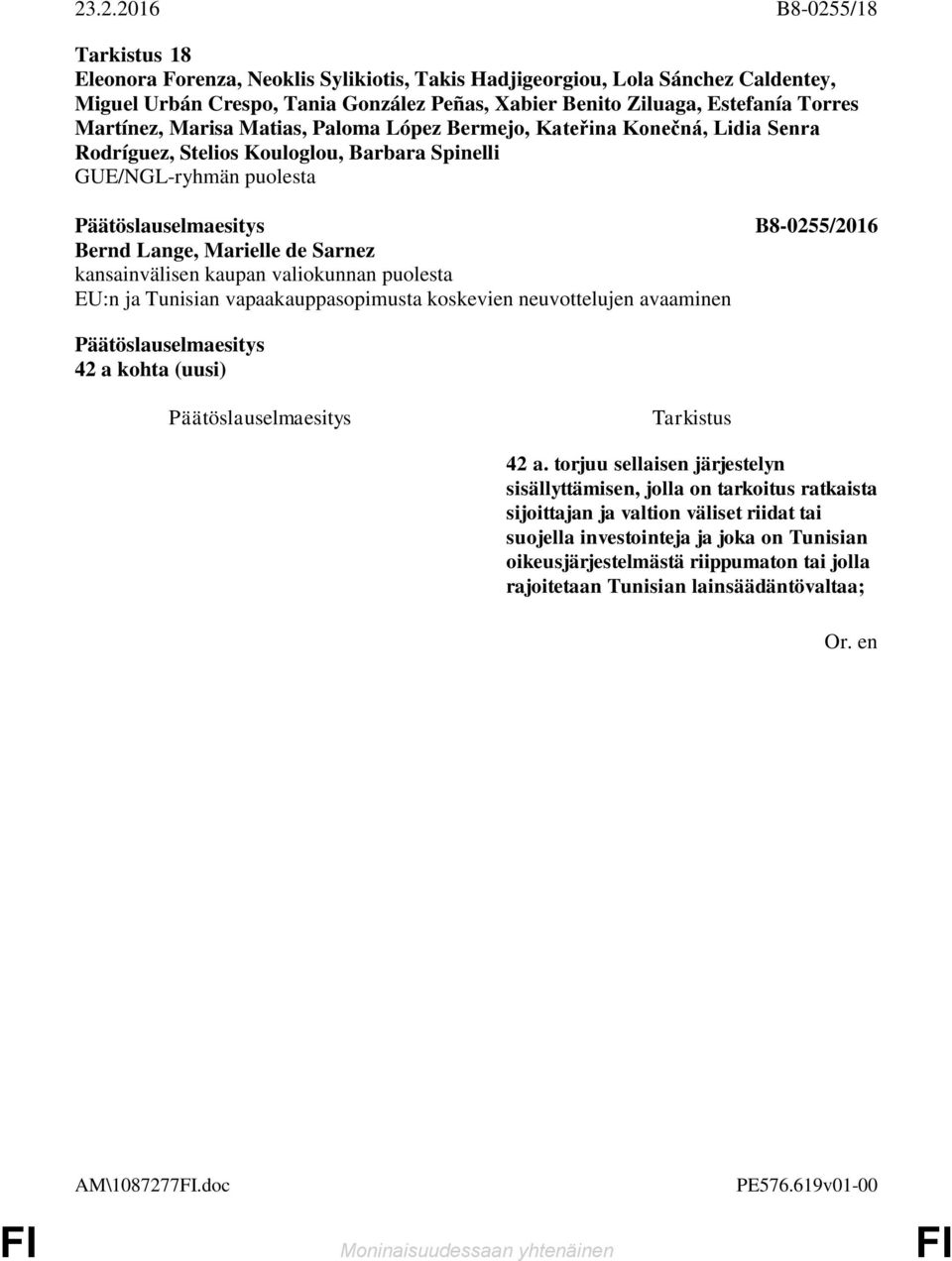 Kouloglou, Barbara Spinelli 42 a kohta (uusi) 42 a.