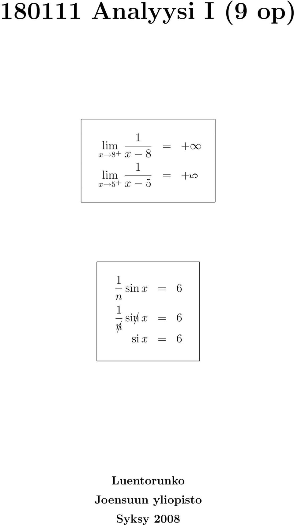 sin x = 6 1 n/ sin/ x = 6 si x = 6