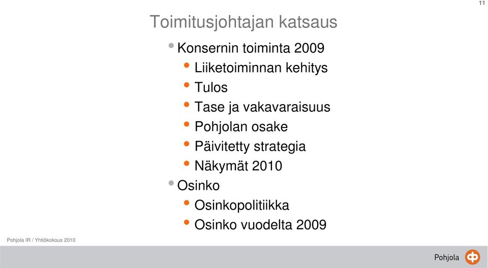 vakavaraisuus Pohjolan osake Päivitetty