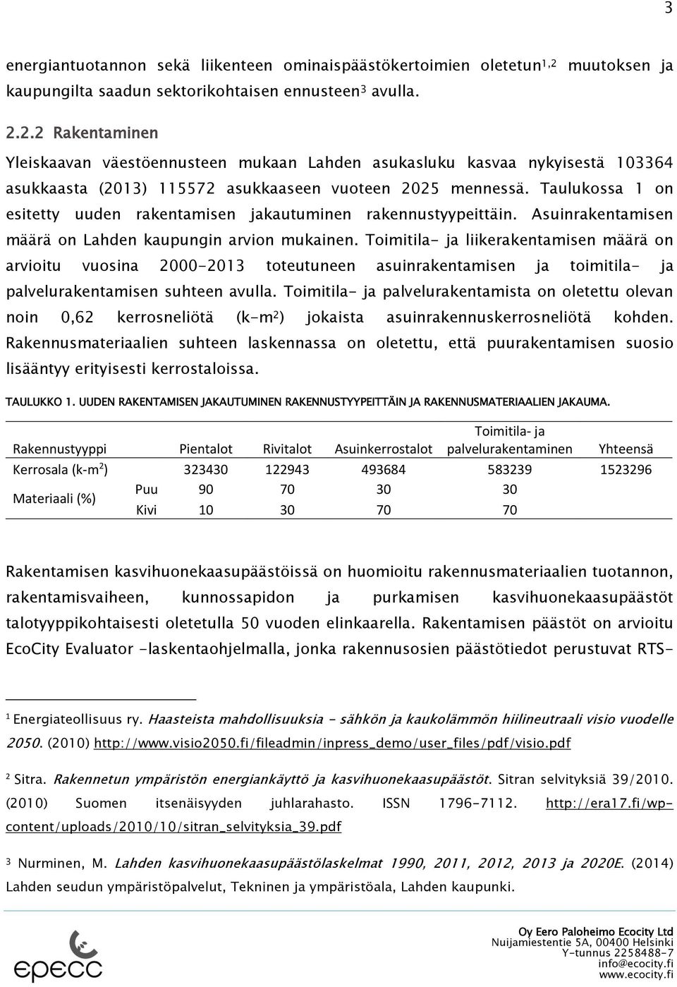 2.2 Rakentaminen Yleiskaavan väestöennusteen mukaan Lahden asukasluku kasvaa nykyisestä 13364 asukkaasta (213) 115572 asukkaaseen vuoteen 225 mennessä.