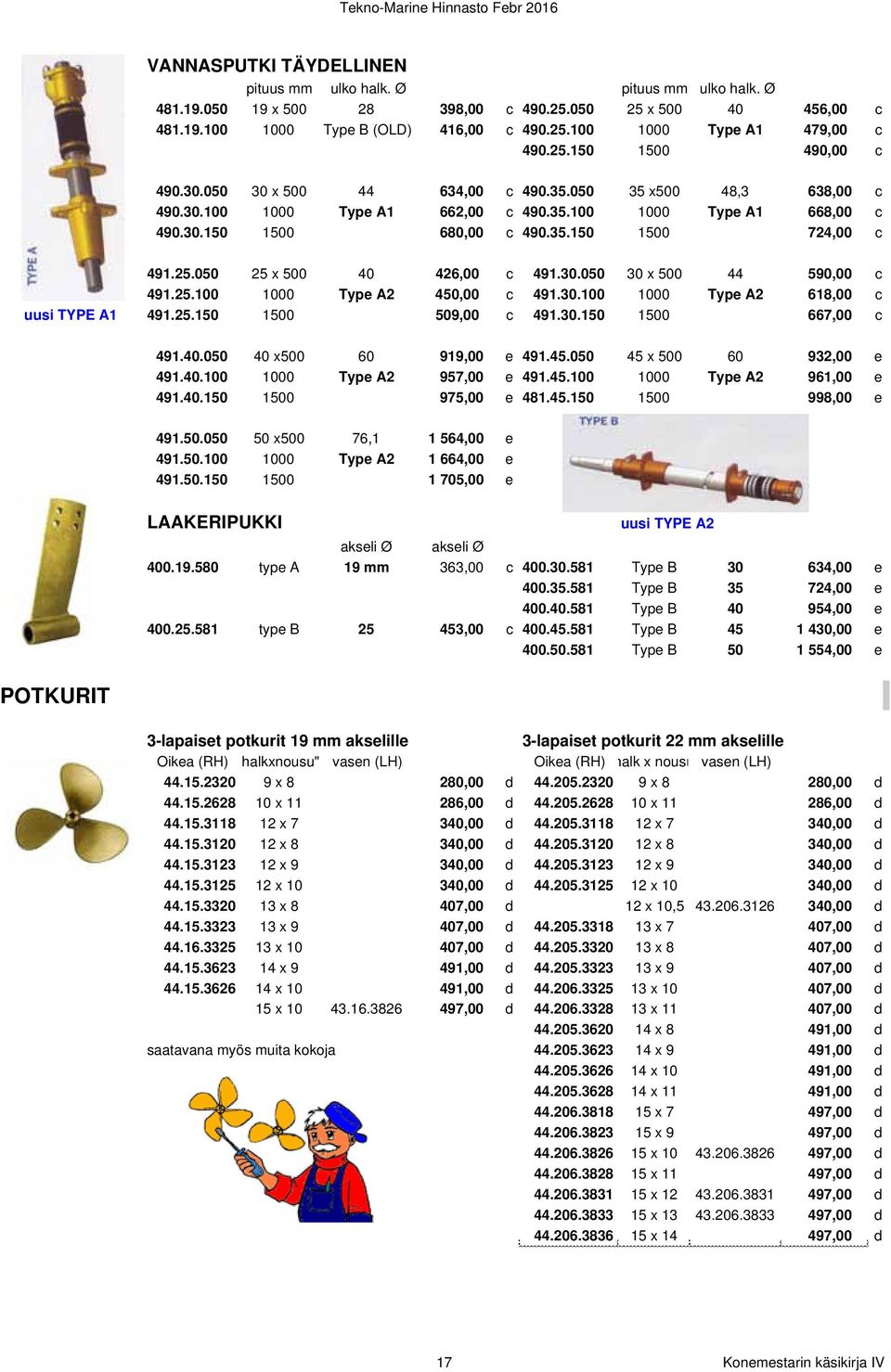 25.050 25 x 500 40 426,00 c 491.30.050 30 x 500 44 590,00 c 491.25.100 1000 Type A2 450,00 c 491.30.100 1000 Type A2 618,00 c uusi TYPE A1 491.25.150 1500 509,00 c 491.30.150 1500 667,00 c 491.40.050 40 x500 60 919,00 e 491.