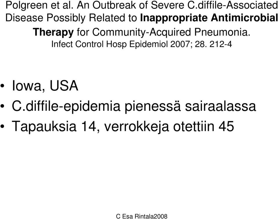 Antimicrobial Therapy for Community-Acquired Pneumonia.