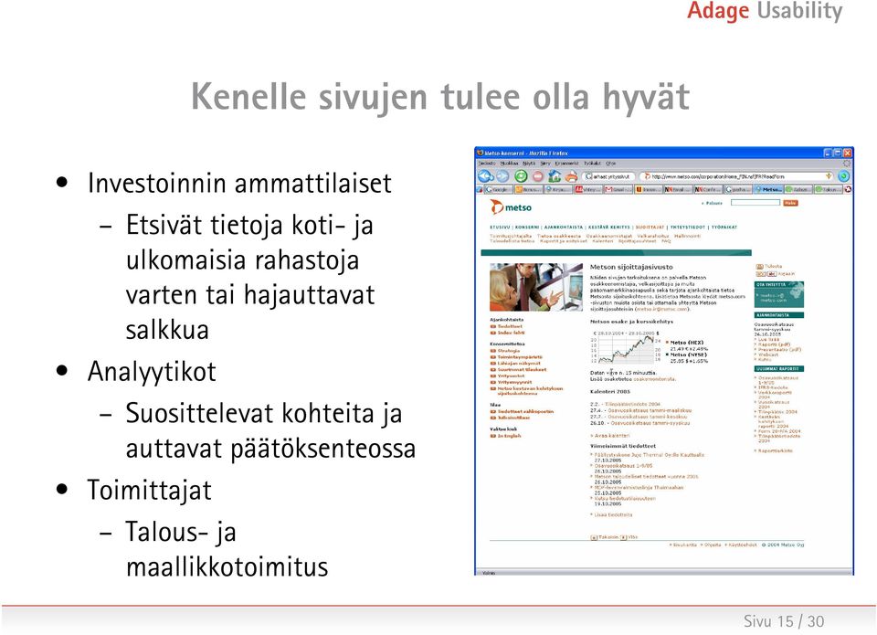 hajauttavat salkkua Analyytikot Suosittelevat kohteita ja