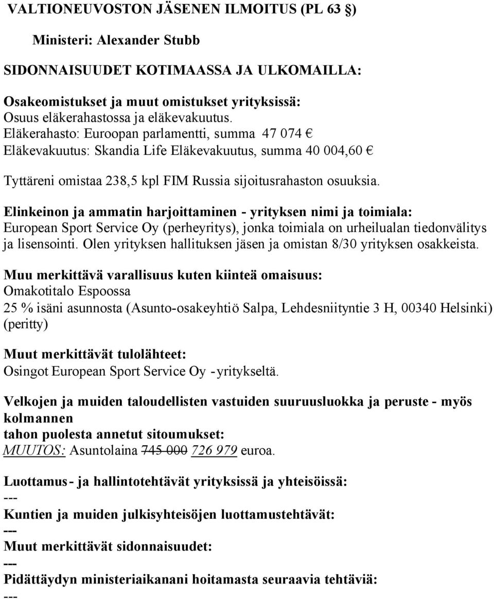 osuuksia.