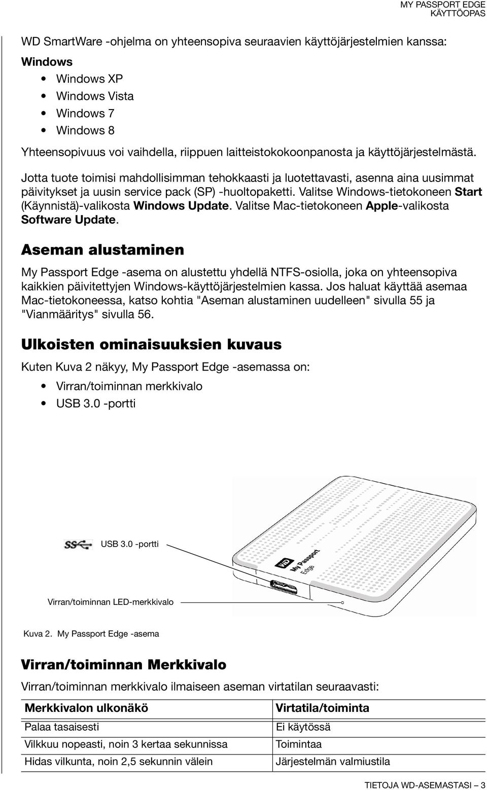 Valitse Windows-tietokoneen Start (Käynnistä)-valikosta Windows Update. Valitse Mac-tietokoneen Apple-valikosta Software Update.