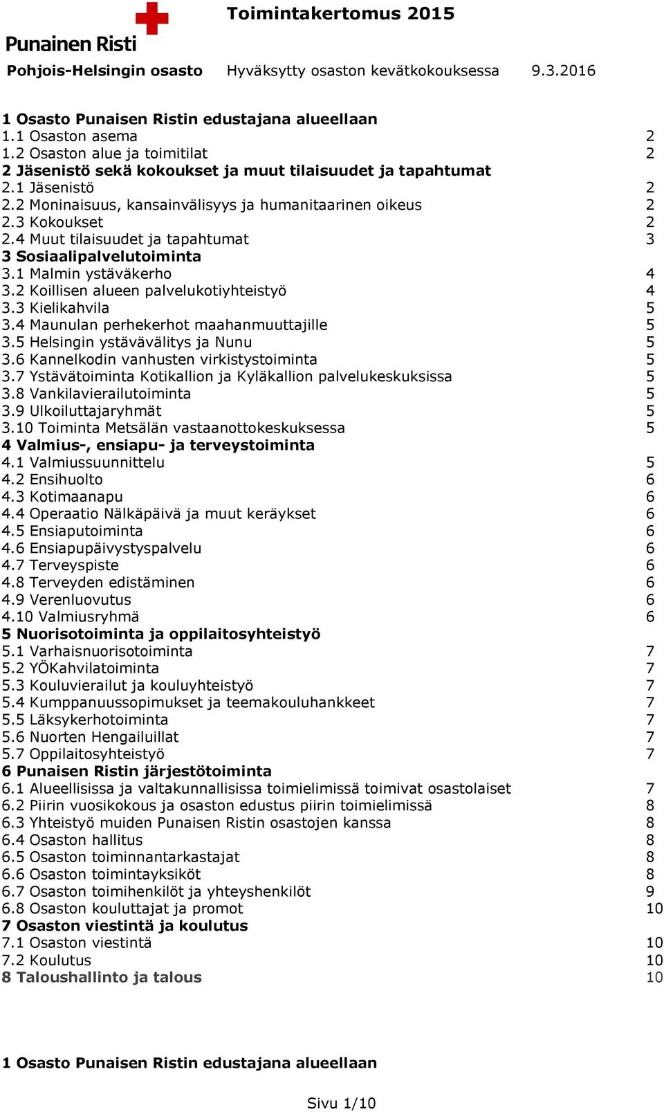 2 Koillisen alueen palvelukotiyhteistyö 4 3.3 Kielikahvila 5 3.4 Maunulan perhekerhot maahanmuuttajille 5 3.5 Helsingin ystävävälitys ja Nunu 5 3.6 Kannelkodin vanhusten virkistystoiminta 5 3.