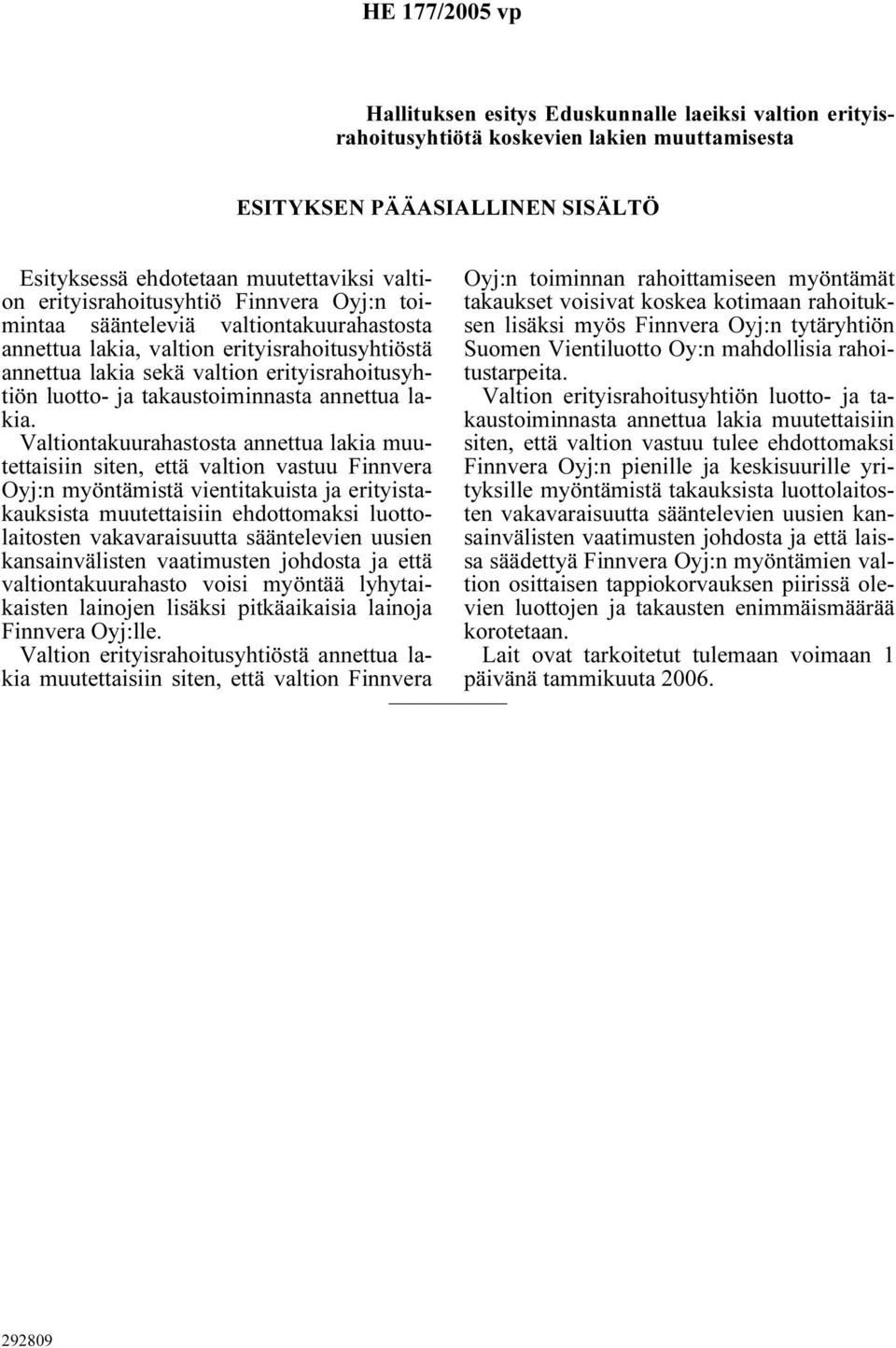 takaustoiminnasta annettua lakia.