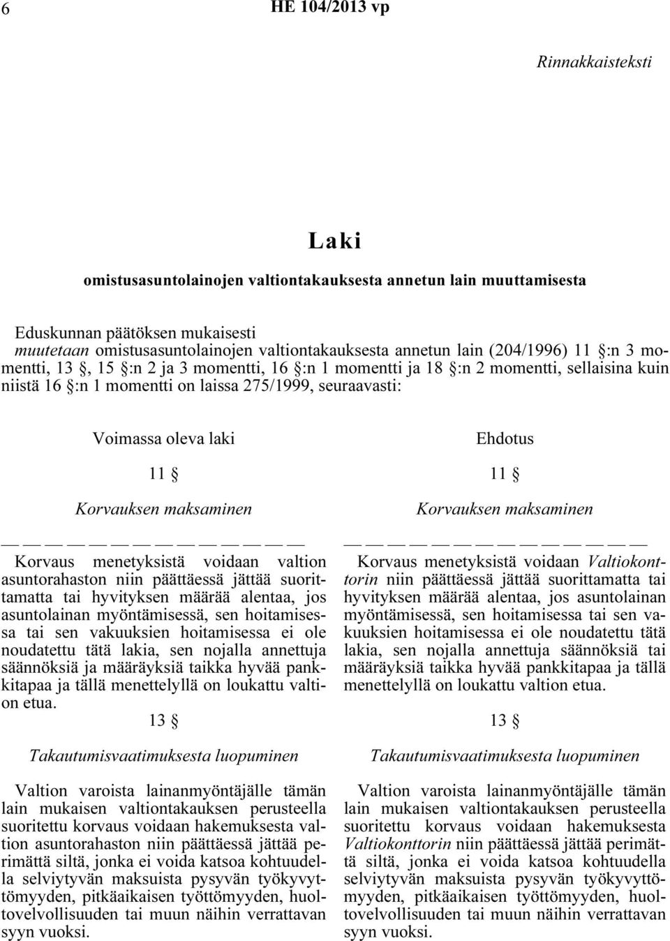 Korvauksen maksaminen Korvaus menetyksistä voidaan valtion asuntorahaston niin päättäessä jättää suorittamatta tai hyvityksen määrää alentaa, jos asuntolainan myöntämisessä, sen hoitamisessa tai sen