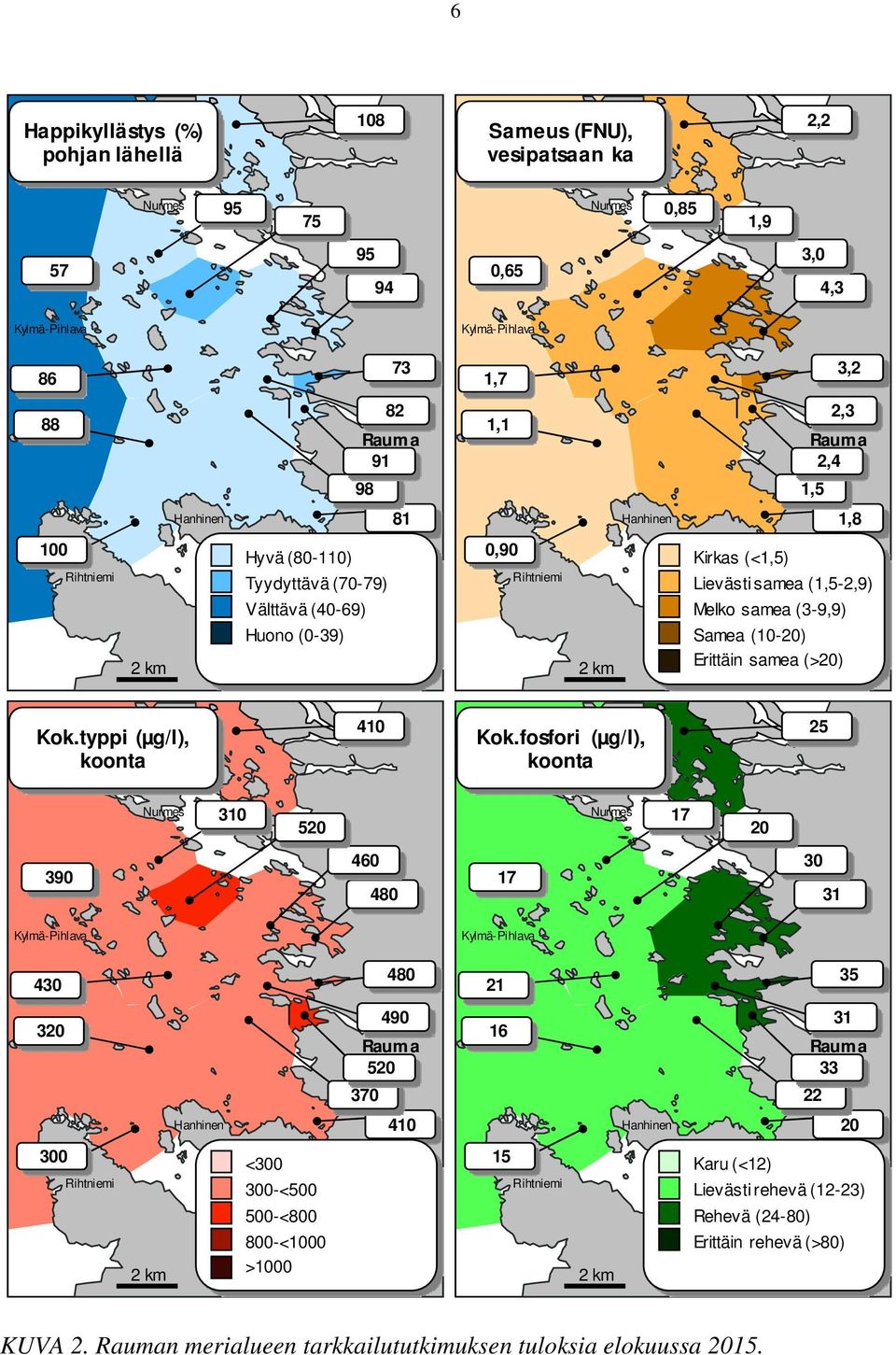 Kok.typpi (µg/l), koonta 410 Kok.