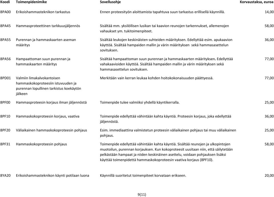 yksilöllisen lusikan tai kaavion reunojen tarkennukset, allemenojen vahaukset ym. tukitoimenpiteet. Sisältää leukojen keskinäisten suhteiden määrityksen. Edellyttää esim. apukaavion käyttöä.