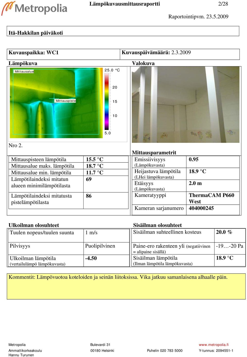 7 C Lämpötilaindeksi mitatun 69 86 18.9 C 18.