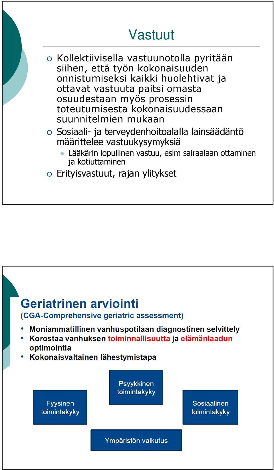 kokonaisuudessaan suunnitelmien mukaan Sosiaali- ja terveydenhoitoalalla lainsäädäntö määrittelee