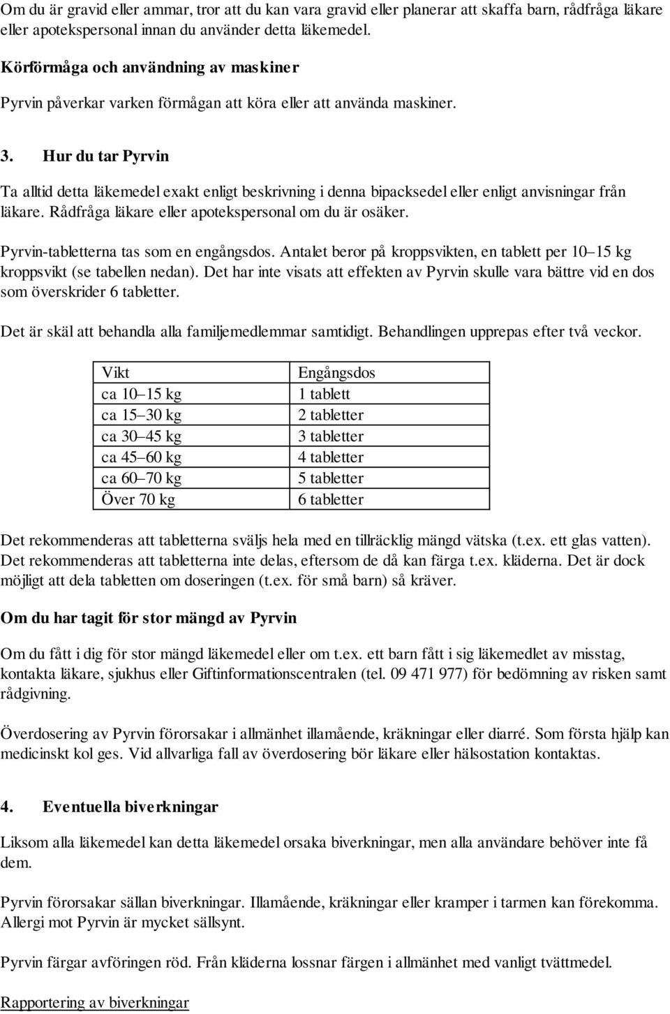 Hur du tar Pyrvin Ta alltid detta läkemedel exakt enligt beskrivning i denna bipacksedel eller enligt anvisningar från läkare. Rådfråga läkare eller apotekspersonal om du är osäker.