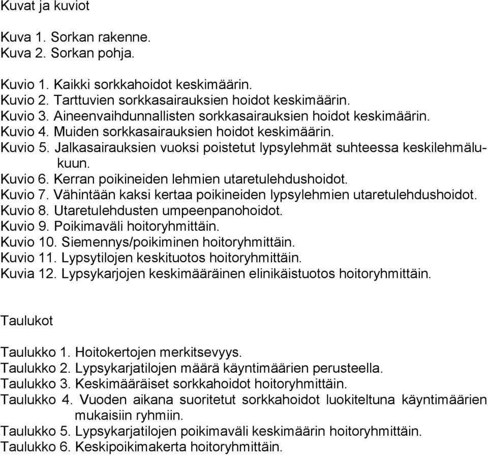 Kuvio 6. Kerran poikineiden lehmien utaretulehdushoidot. Kuvio 7. Vähintään kaksi kertaa poikineiden lypsylehmien utaretulehdushoidot. Kuvio 8. Utaretulehdusten umpeenpanohoidot. Kuvio 9.