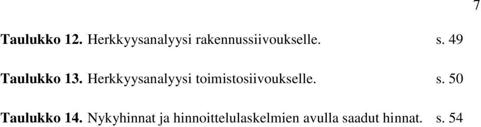 49 Taulukko 13.