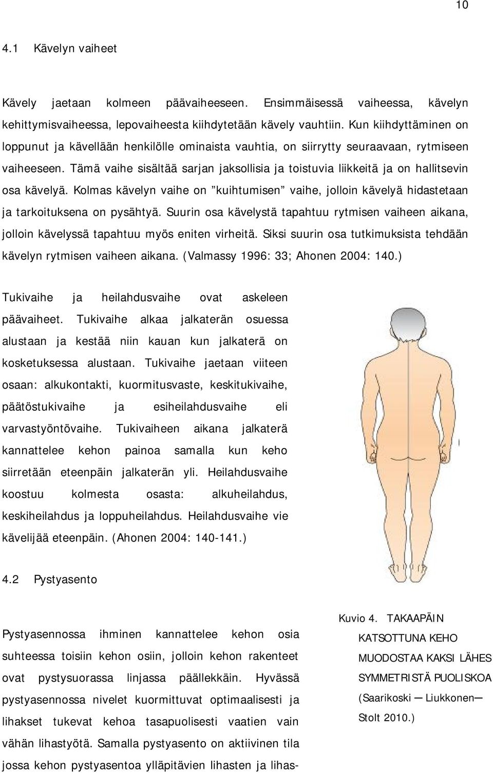 Tämä vaihe sisältää sarjan jaksollisia ja toistuvia liikkeitä ja on hallitsevin osa kävelyä. Kolmas kävelyn vaihe on kuihtumisen vaihe, jolloin kävelyä hidastetaan ja tarkoituksena on pysähtyä.