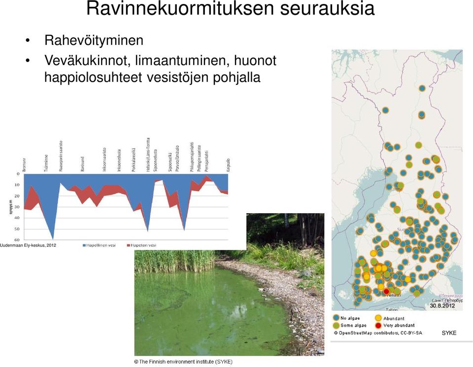 limaantuminen, huonot happiolosuhteet